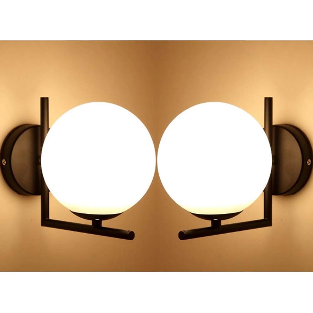 Стеклянный настенный шар стеклянный абажур светильник подвеска Сфера Настенный декор лампа|Комнатные