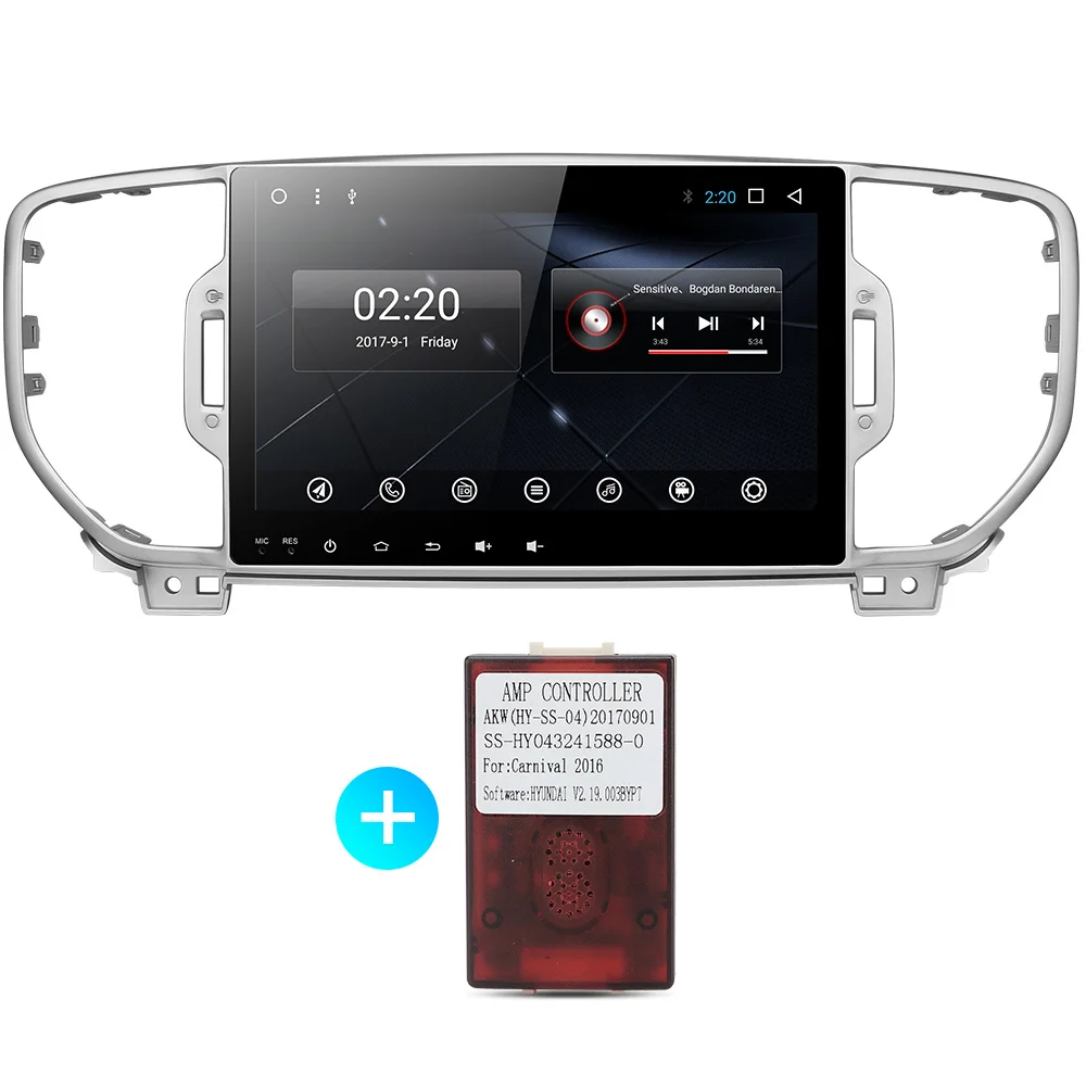 with canbus Asottu dsp ips android 9,0 PX30 автомобильный dvd-плеер для KIA sportage KX5 gps навигация 1 din стерео - Цвет: with canbus