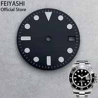 watches accessory 28 5mm dial c3 luminous fit skx007 for seiko nh35 nh36 movement suitable for 40mm submariner series cases