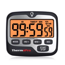 Цифровой кухонный таймер ThermoPro TM01 с большим дисплеем подсветкой