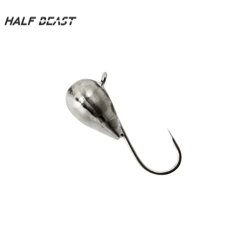 

Fish hook tungsten ice jig tungsten ice jig primary color tungsten head hook 2.5mm-6mm spot pesca
