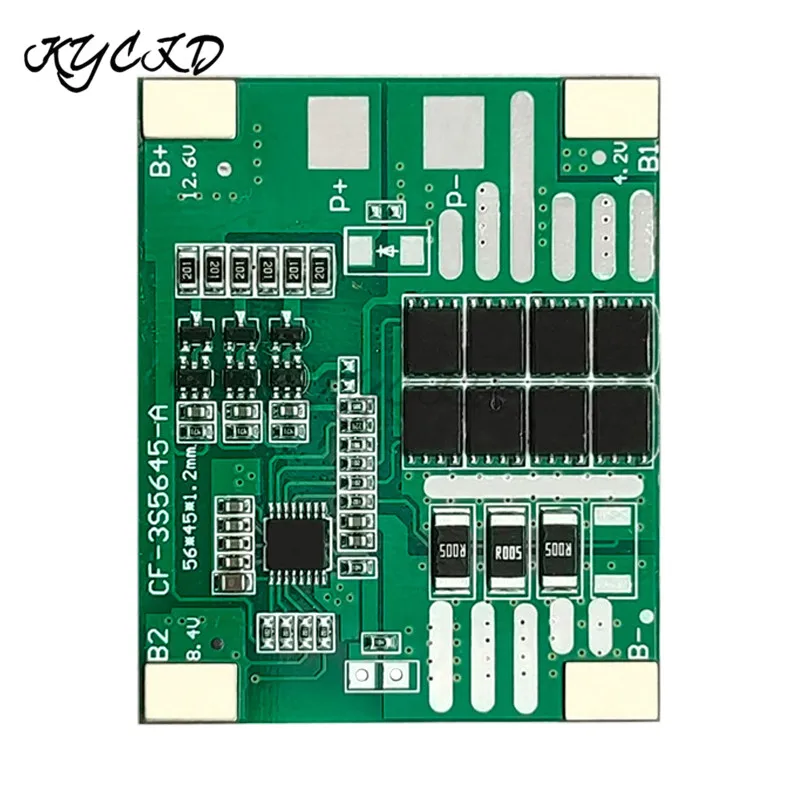 

Защитная плата BMS 3S для зарядного устройства литий-ионных и литиевых батарей, 12 В, 6 А, 12 А, 25 А, 18650, печатная плата BMS 3S для увеличения/балансиро...