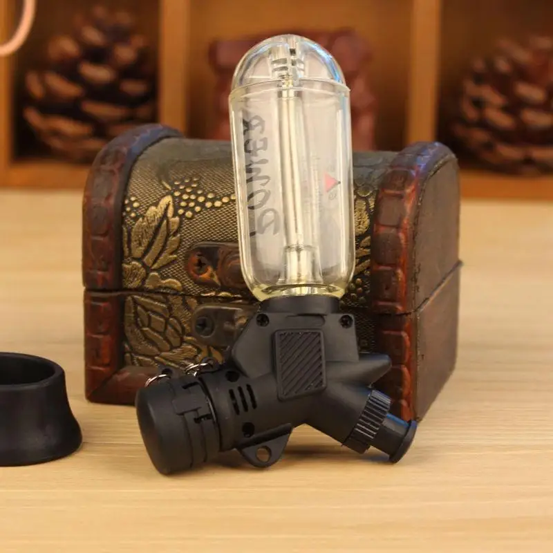 

Portable Spray Gun Welding Torch Lighter Nozzle Butane Jet Gas Key Ring Lighter Turbo 1300 C Windproof Cigar Pipe Outdoor