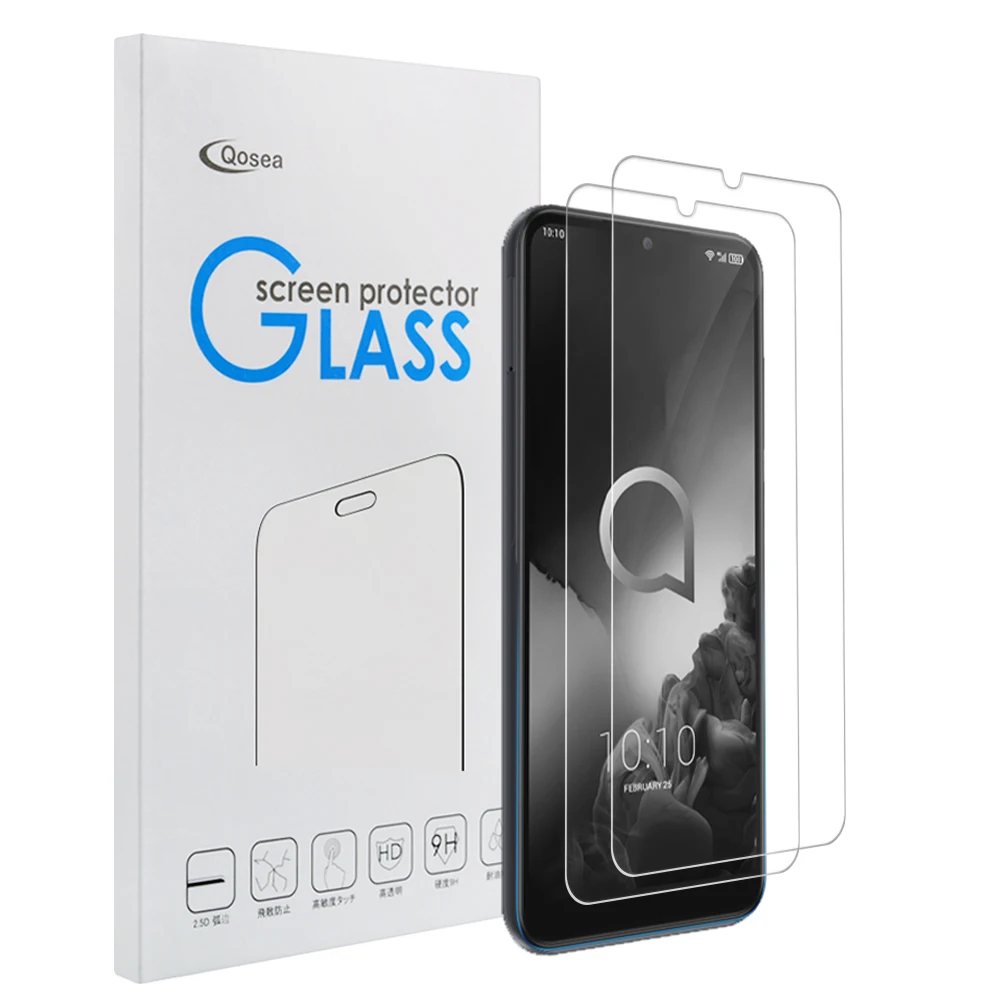 (4 шт.) Закаленное стекло для защиты экрана Alcatel 3X 2019 защита тонкий экран 3