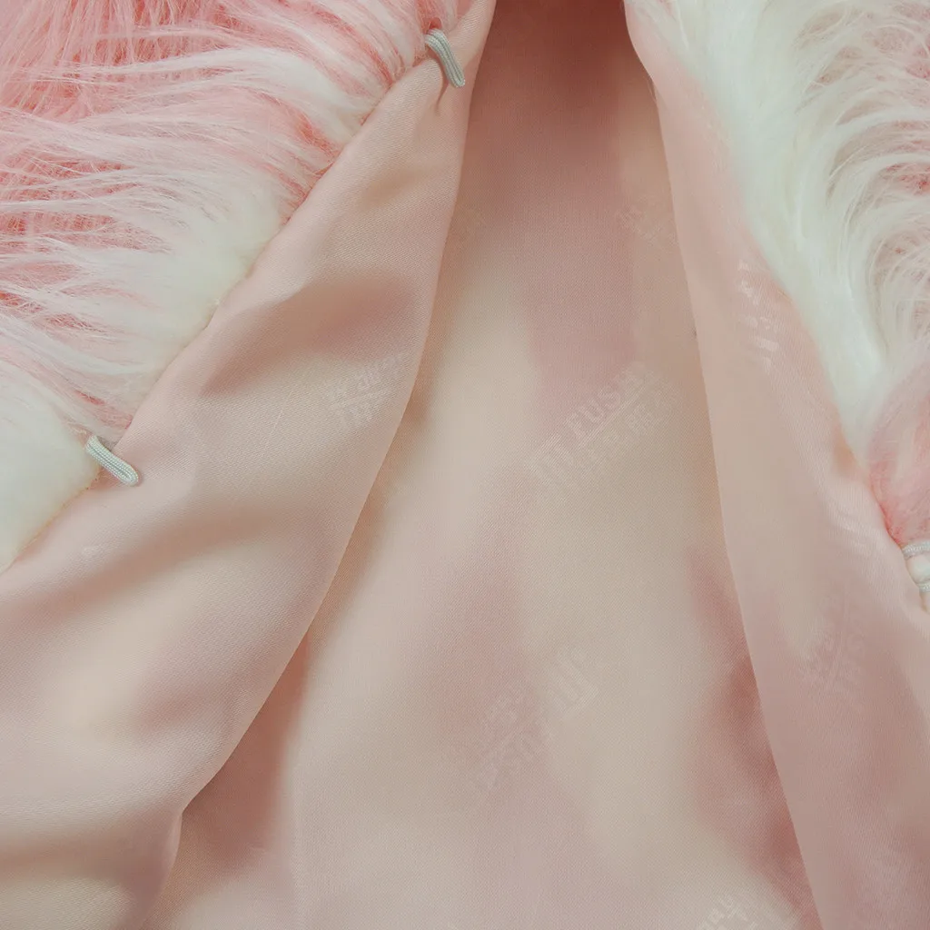 Теплое розовое плюшевое Свободное пальто для маленьких девочек и мальчиков