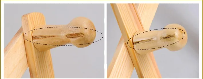 Деревянная складная настенная вешалка в простом стиле для спальни Бамбуковая
