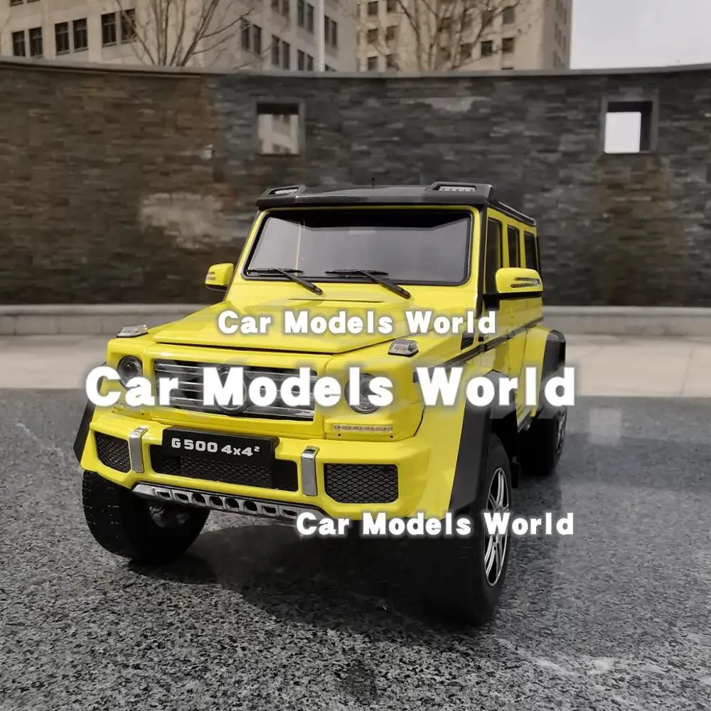 Модель автомобиля под давлением почти настоящая для G-класса 4x4 (желтый) 1:18 +