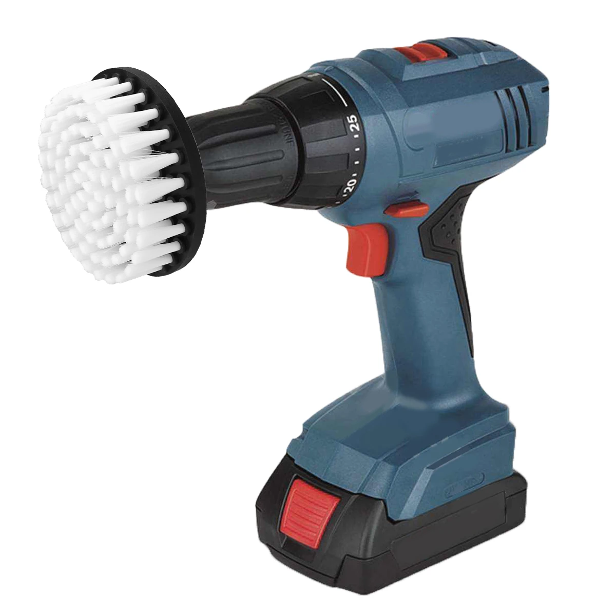 Мягкая пластиковая щетка для дрели насадка чистки ковра кожи деревянной мебели 1