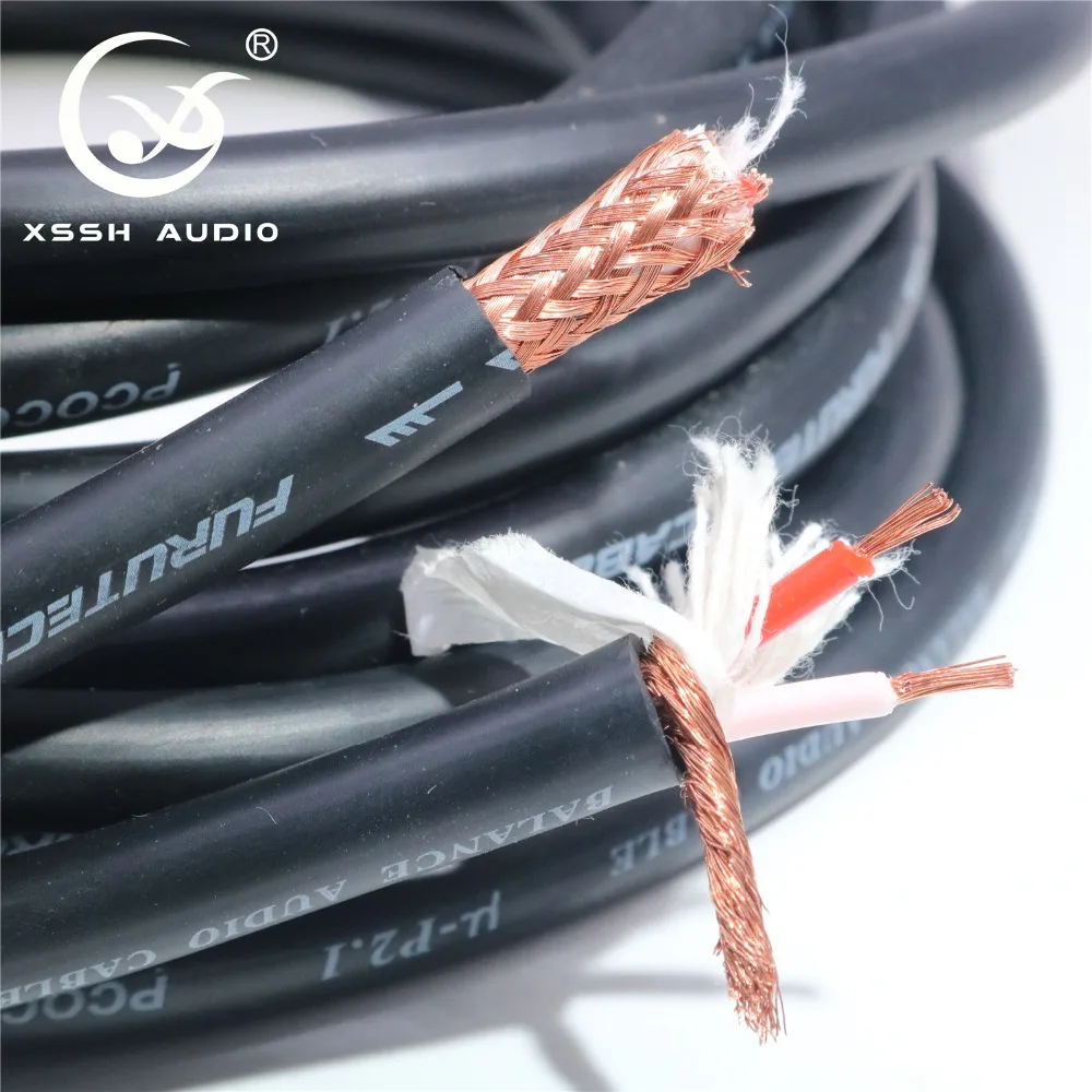 Hi-end HIFI Audio 8 мм FURUTECH ALPHA Series μ-P2.1 PCOCC Балансирующий аудиокабель провод линейные