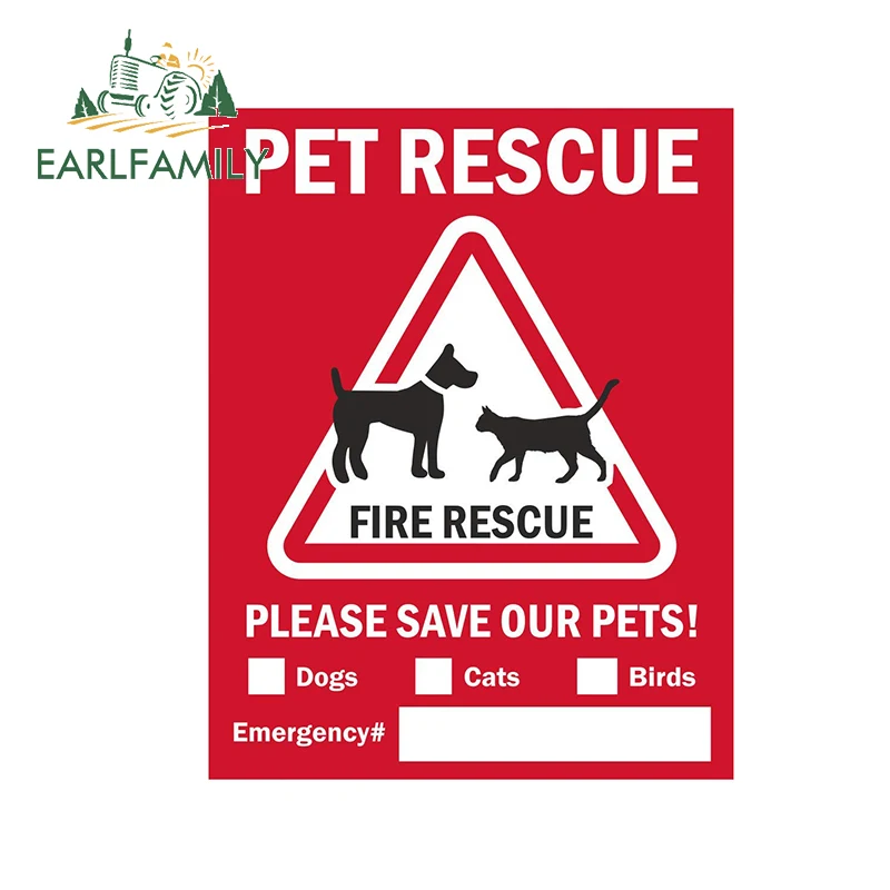 EARLFAMILY 13 см x 10,2 см для сервисной собаки, аварийно-спасательная Автомобильная наклейка, граффити, наклейка, индивидуальное водонепроницаемое украшение для кузова автомобиля