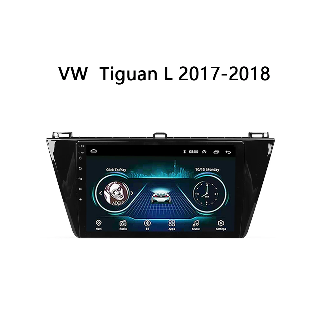 Автомагнитола для tiguan L tiguanL 2017 2018 мультимедийная система GPS DVD плеер FULL touch Android 8 1 10