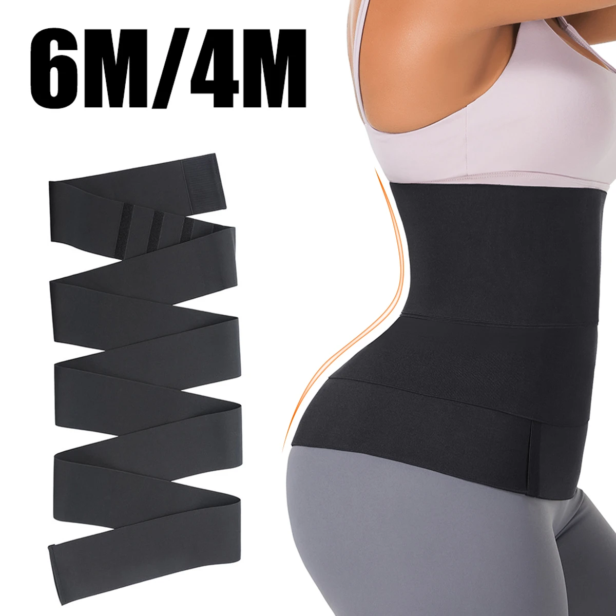 

Snatch Me Up Bandage Wrap Waist Trainer Shaperwear Belt Women Slimming Tummy Belt Corset Top Stretch Bands Cincher Body Shaper