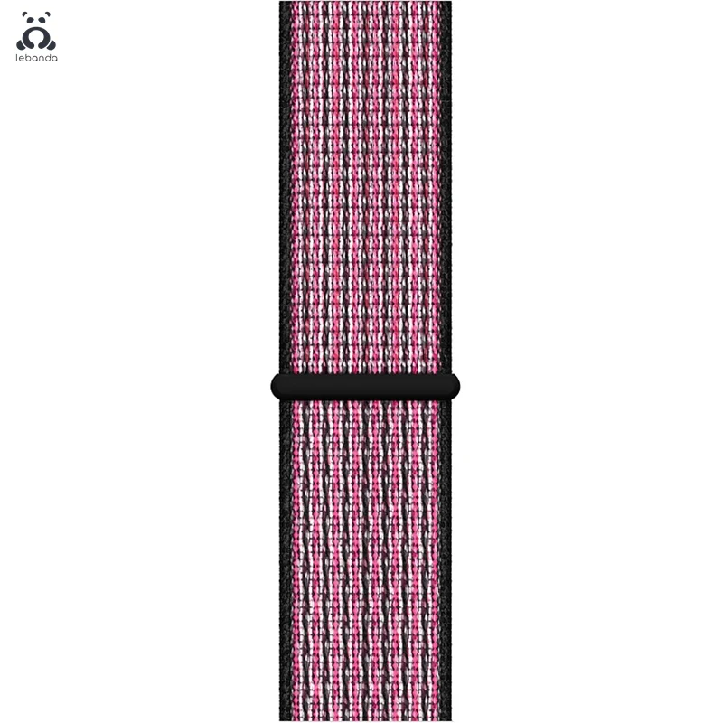 N Pink B T Berry Lebanda Sport loop для apple watch 5, 4, 3, 2, 1, ремешок для iwatch 38, 40, 42, 44 мм, тканый нейлоновый ремешок, Аляска, синий - Цвет ремешка: N Pink B T Berry