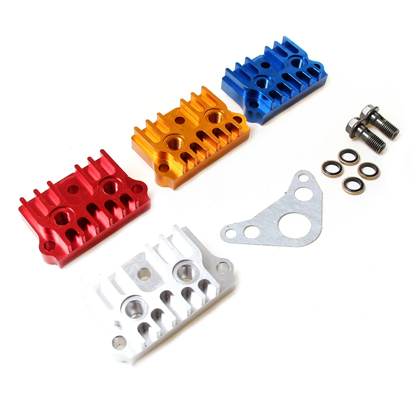 CNC масляный радиатор адаптер охлаждения крышка цилиндра для мотоцикла питбайка