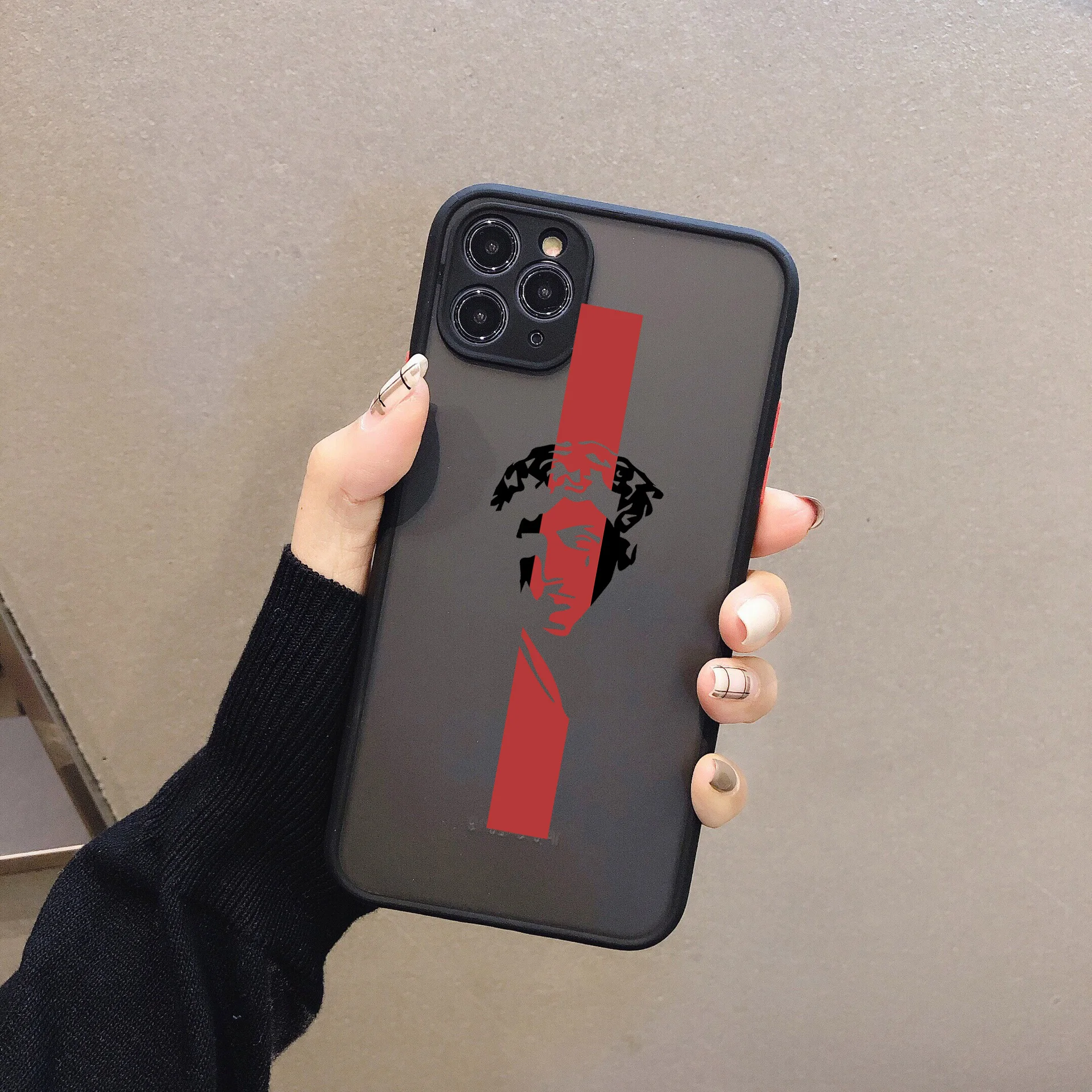 Fashion Abstract Art David lines Adam hard Creativity Case For iPhone 13 12 11 Pro X XS Max XR 7 8 Plus SE2020 angel Back Cover