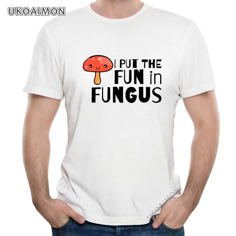 

Новое поступление, крутая футболка из 100% хлопка с принтом грибов, веселых в грибе, Уникальные футболки с коротким рукавом, новейшие футболки...