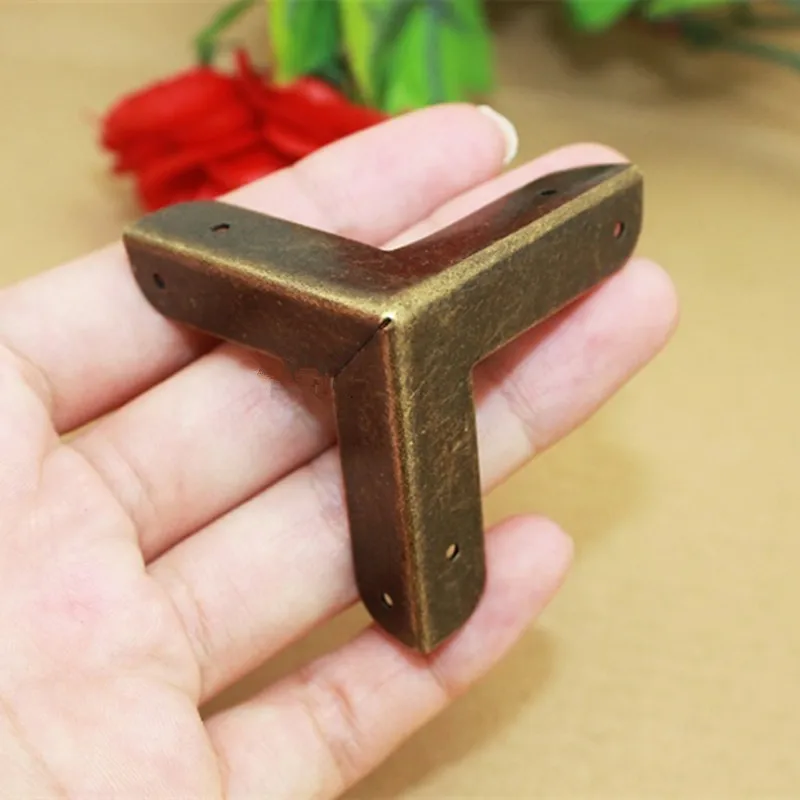 5 шт. латунный чехол для багажа коробка угловые кронштейны декоративная угловая