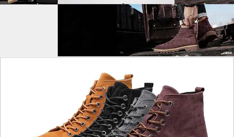 Мужские кожаные ботинки Dr Martins Martens; Зимние ботильоны; Безопасная рабочая обувь; botas hombre Zapatos De Seguridad Safty; обувь размера плюс 48