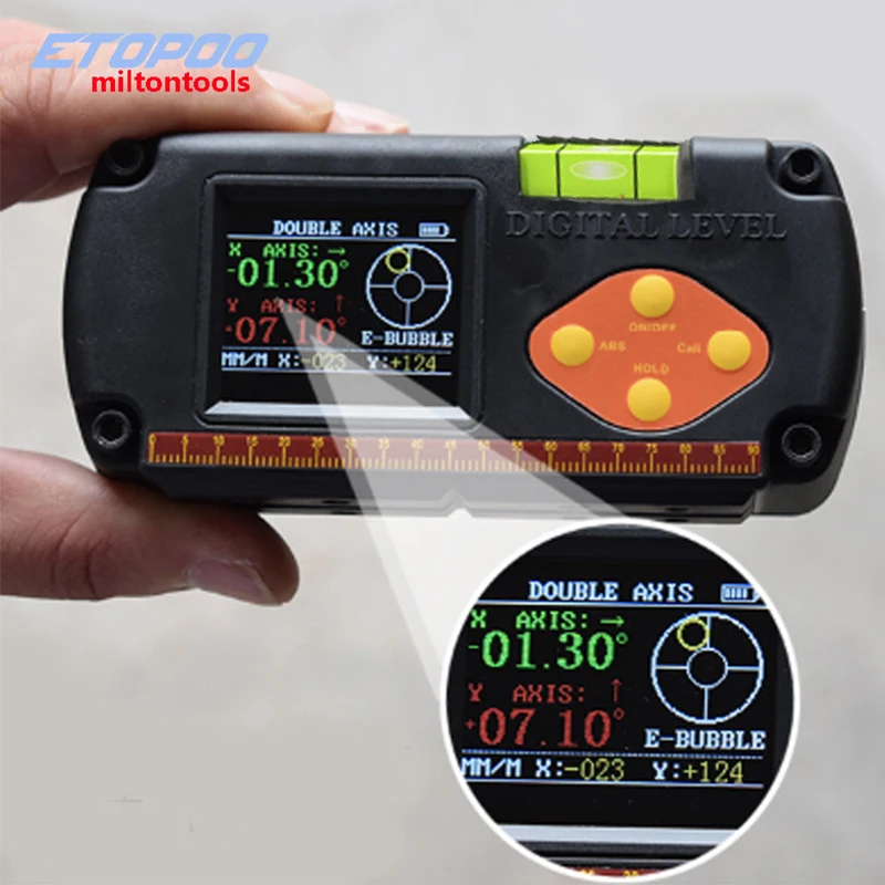 Цифровой транспортир уклономер двухосевой|level measure|level digitallevel meter |
