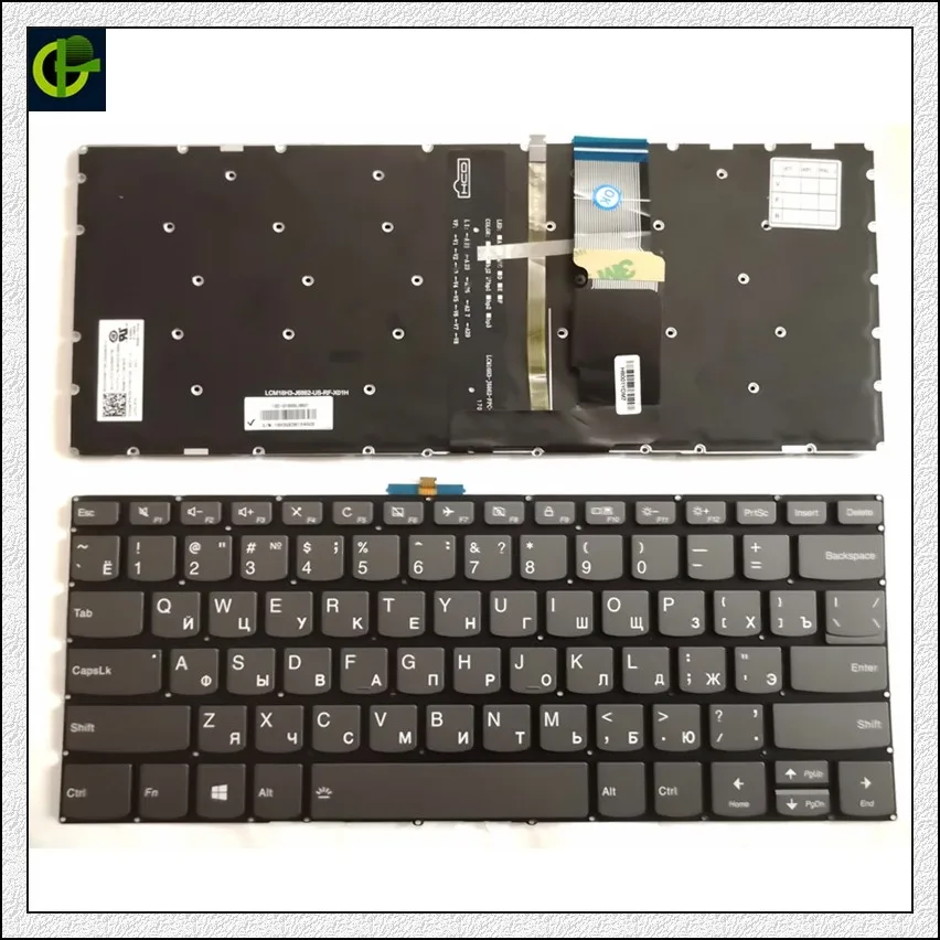 Русская клавиатура с подсветкой для Lenovo ideapad 330s 14 330S 14ARR 14AST 14IKB 14ISK 7000 RU|russian keyboard