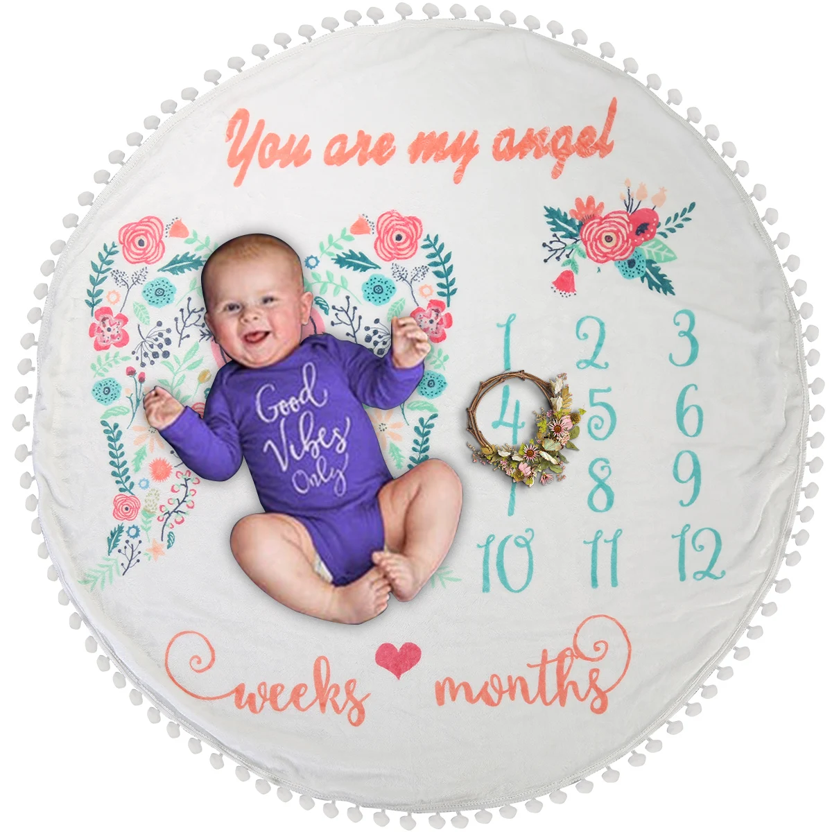 Детские одеяла для новорожденных милые цветочные аксессуары сделай сам детские