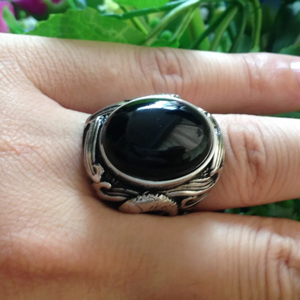 925 Silver Ring for Men with Natural Stones - BOCAI Bestseller image 6