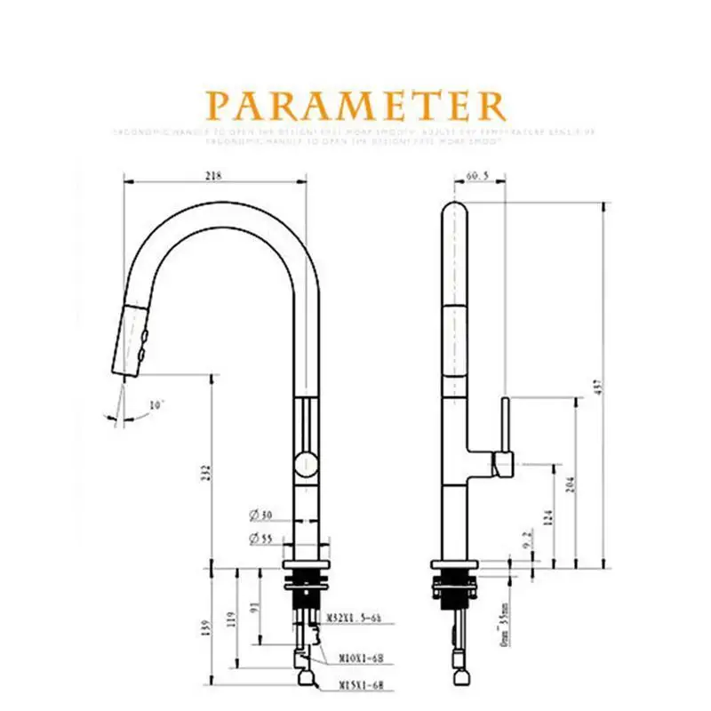 Выдвижной Смеситель для кухни кухонный кран раковины цвет розовое золото и белый