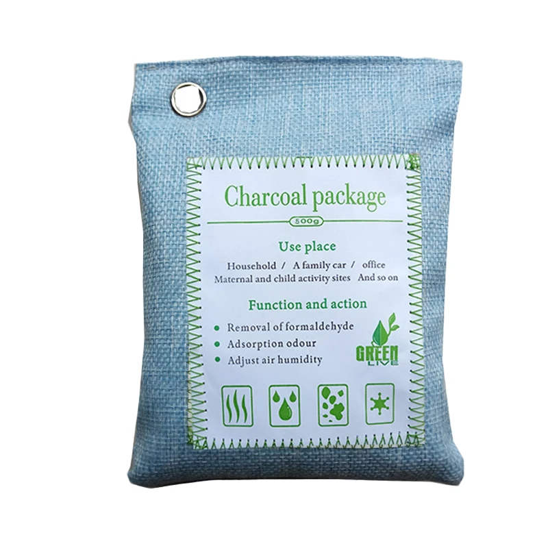 Очиститель запахов для автомобилей ванных комнат шкафы бамбуковый уголь мешок 500