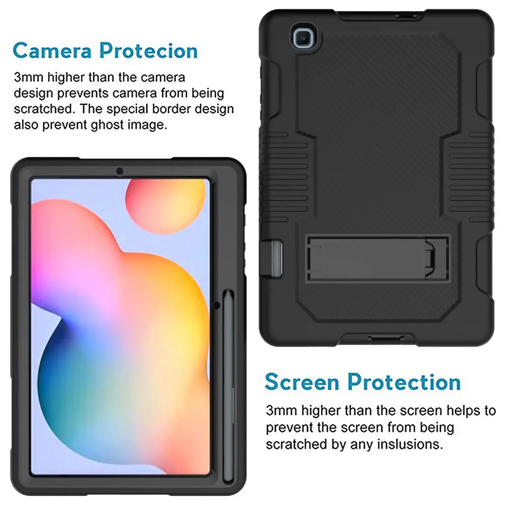 heavy armour shockproof case for samsung galaxy tab s6 lite p610 p615 a7 lite t220 t500 tab a t290 t510 t515 tablet funda cover free global shipping
