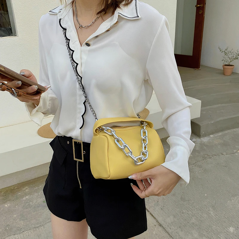

Summer Fashion Women's Handbag 2021 New Trending Female Shoulder Bag Atmosphere All-match Artificial Leather Ladies Bucket Bag