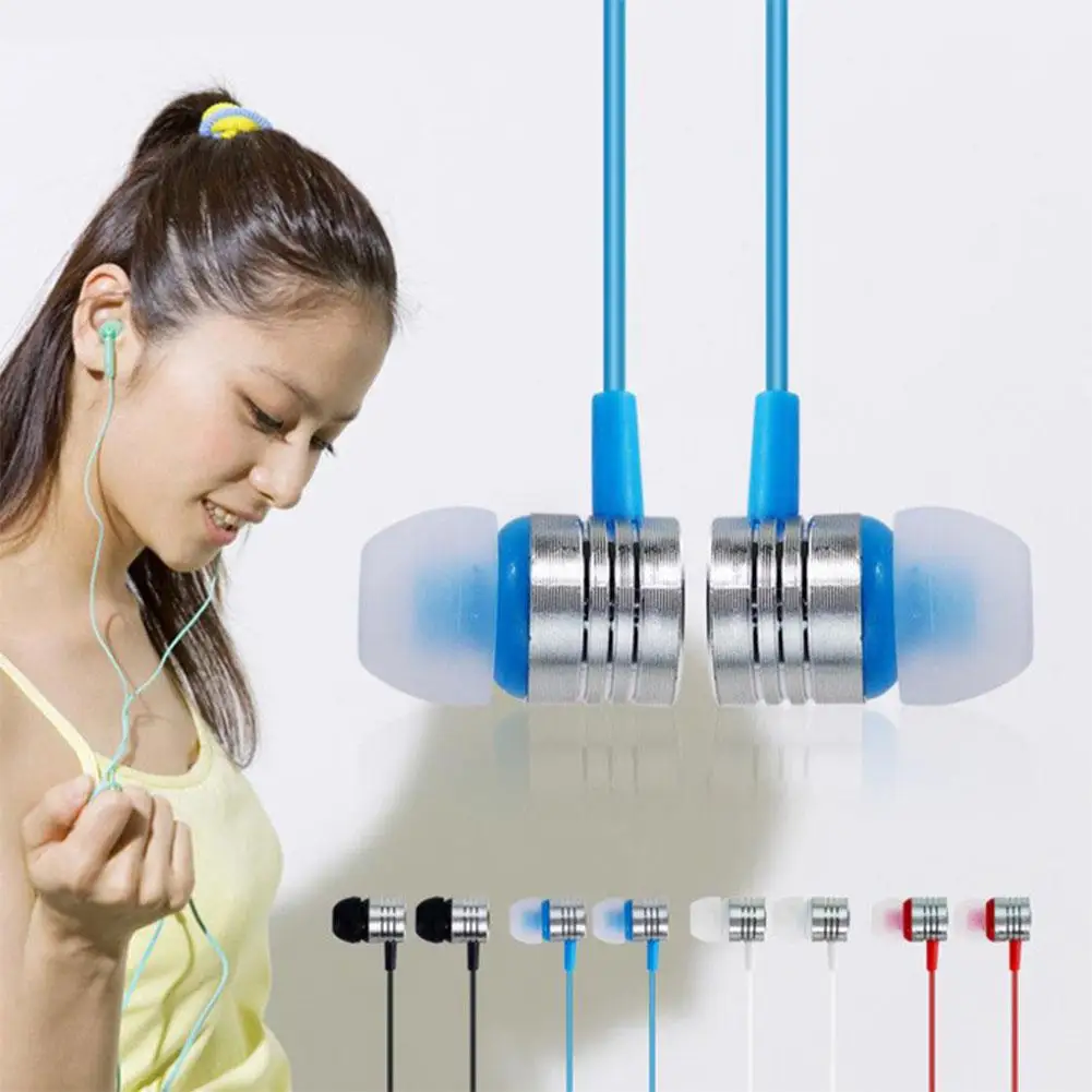 

Solid Color Stereo Sound In-Ear Earbud Earphone Headset Universal Headphone