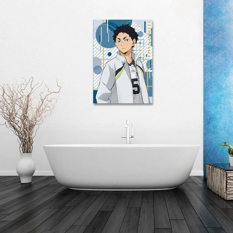 Плакат Haikyuu из аниме волейбол для мальчиков художественная живопись крафт бумага