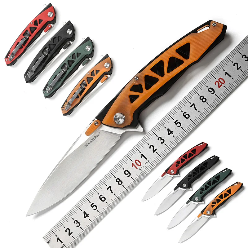 

Складной нож Nimoknives yggdrail Flipper, рукоятка из G10, лезвие из 440с, для мячей, для кемпинга, охоты, ножи для выживания на природе, инструменты для повсе...