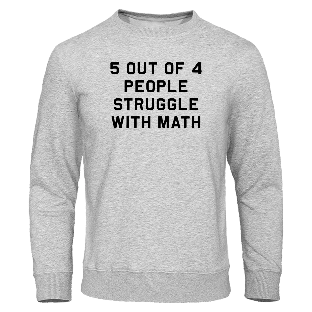 Забавные школа обучения Для мужчин толстовки 5 4 людей борьбы с математикой