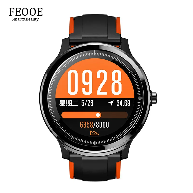 

FEOOE новейшие умные часы модные спортивные часы фитнес-трекер IP68 водонепроницаемый смарт-браслет пульсометр Android IOS YD