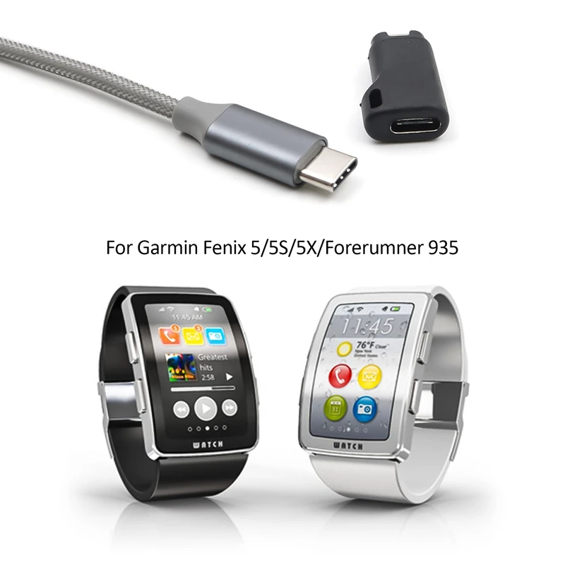 Новый зарядный преобразователь с разъемом типа C на 4 контакта для-Garmin Forerunner 945