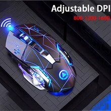 Silent Wireless Mouse 1600 DPI Rechargeable Mouse Gaming 2.4G USB Ergonomic Wireless Gaming Mouse For Laptop Computer