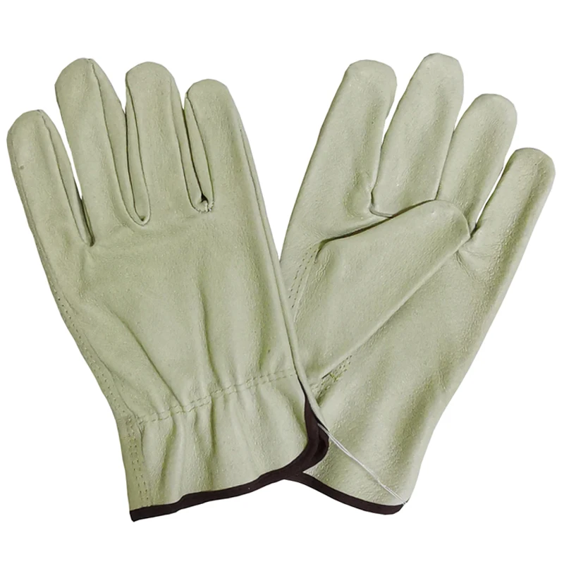 Перчатки мужские механические рабочие из воловьей кожи защитные износостойкие