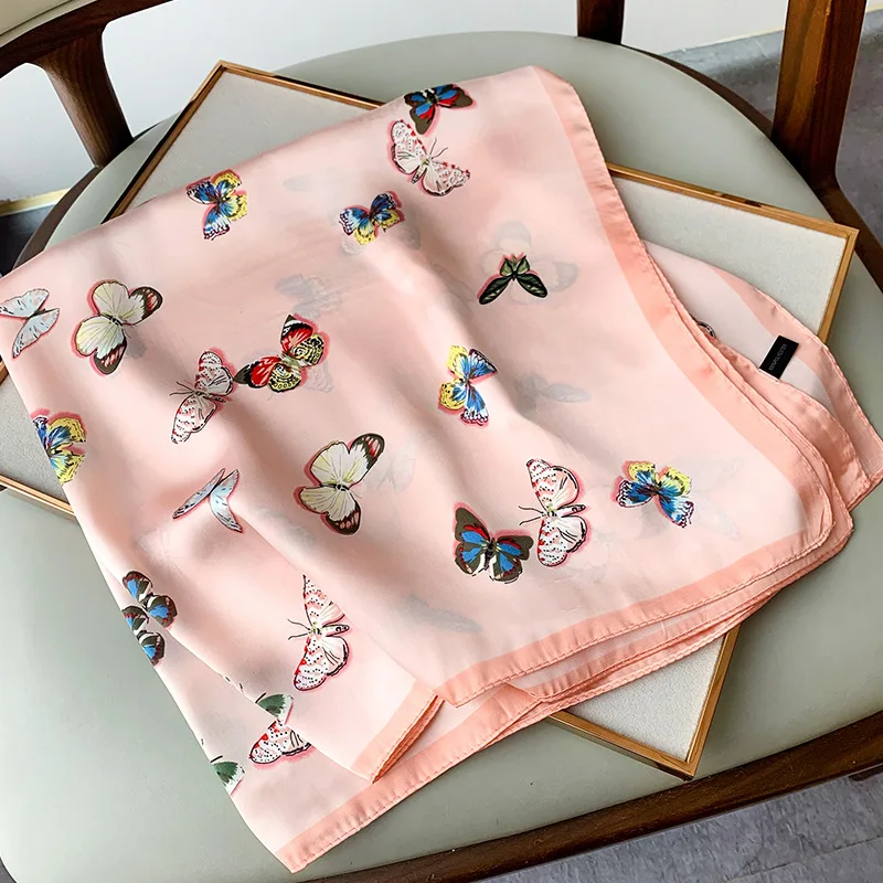 

New 2020 Fashion 70*70 kerchief Small Silk Neck Scarf Women Print Hijab Scarfs Female Shawls Bags Scarves Lady Bandana Foulard