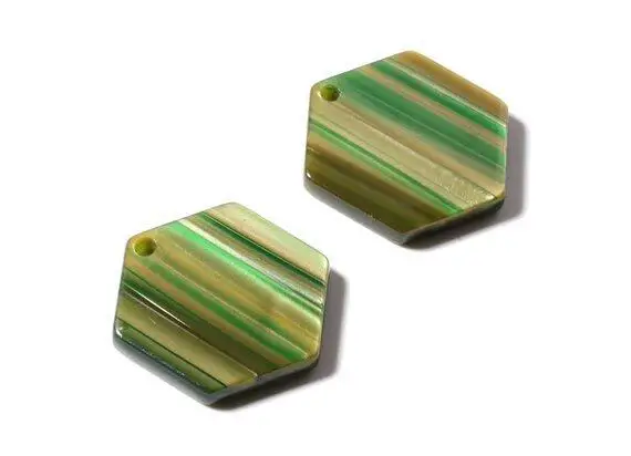 10 шт./лот необычная Шестигранная бирка акриловые подвески из уксусной кислоты