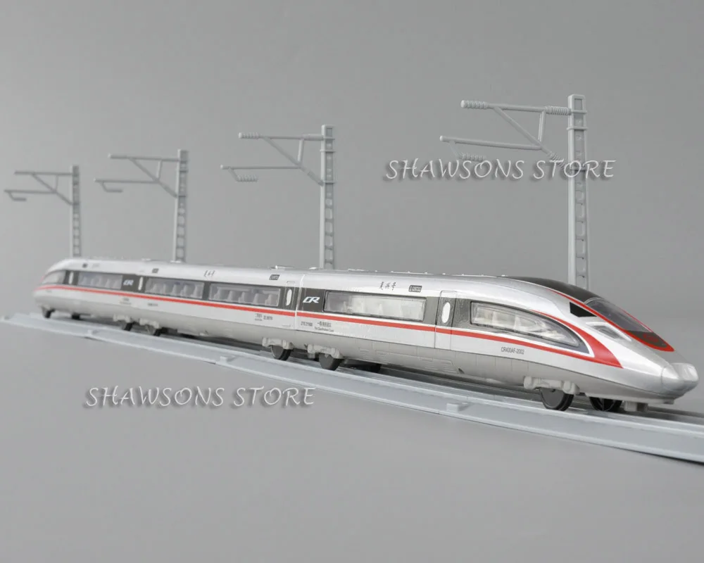 Tren de Alta Velocidad fundido a presión, modelo de juguete, EMU CR400 estándar de China, réplica de ferrocarril en miniatura, Control remoto