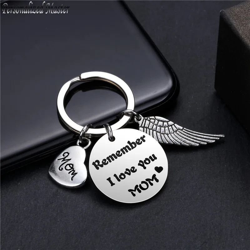 Персонализированные брелки мастера на заказ &quotпомни что я люблю тебя мама&quot