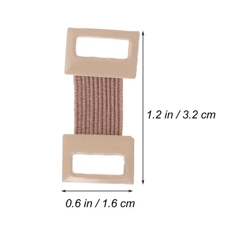 10 unidad/bolsa de repuesto para envoltura de vendaje el&aacute;stico, Clips de Metal estirable, abrazaderas de fijaci&oacute;n marr&oacute;n, ganchos de colores blancos, R5K1-5