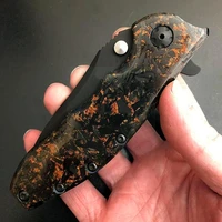 1pcs handle material carbon fiber black marbled knife for making handle handles tools knife tigers edc toy naturehike aluminum