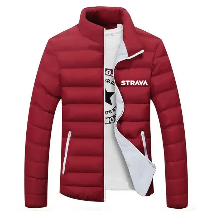 Fashion STRAVA Winter Keep Warm Cycling Jacket Bicycle Clothing Outdoor Windproof Breathable Men Mountain Bike Bicycle Jackets