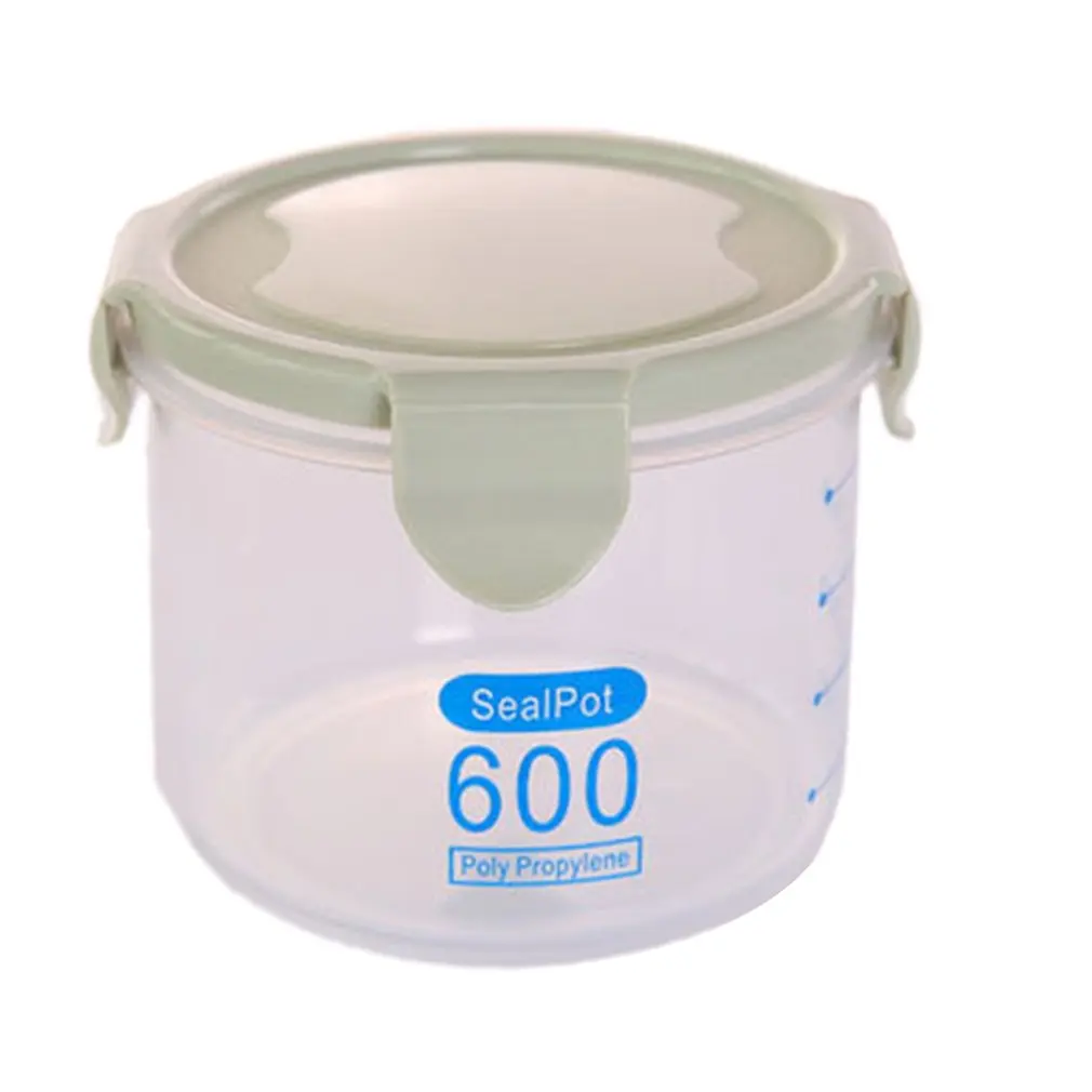 

Multi-functional Clear Plastic Sealed Cans Storage Tank Kitchen Dry Food Containers Stackable Home Food Grain Storage Jar