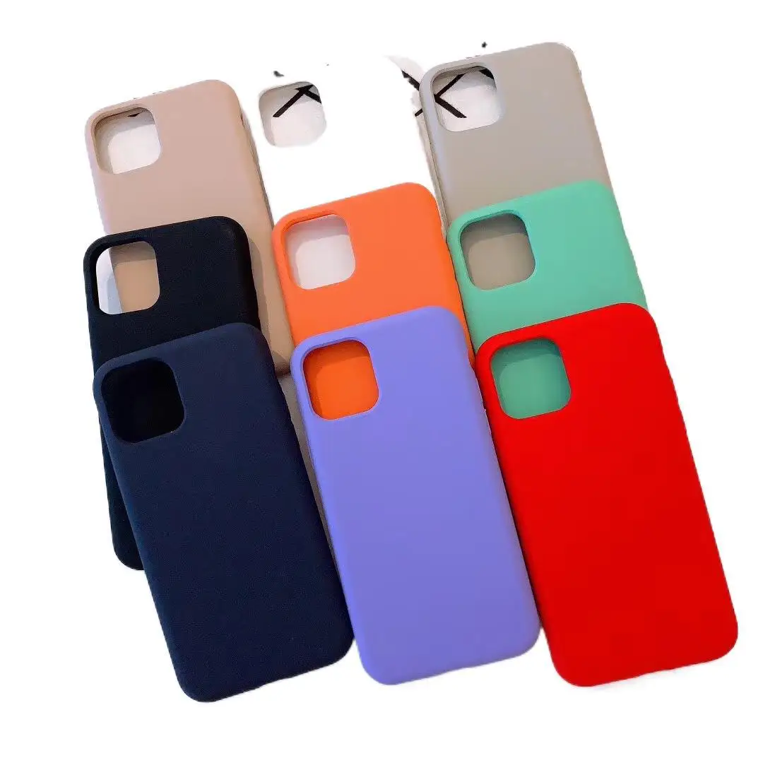 

Silicone Case for iPhone 11 12 Pro MAX SE 2020 XR X 6 6s 7 8 Plus iPhone 12 mini XS Full Cover