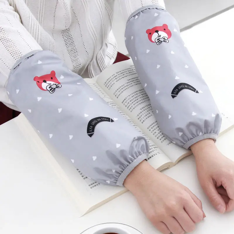 

High Quality 1 Pair Cute Household Cleaning Sleeve Oversleeve Housework Waterproof Arm Protector Kitchen Office Sleeve