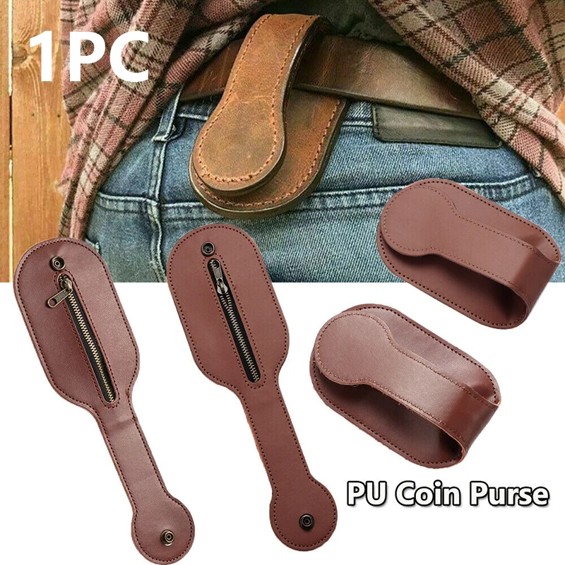 Кошелек для мелочи кожаный мужской ремень ремня самозащиты многофункциональная