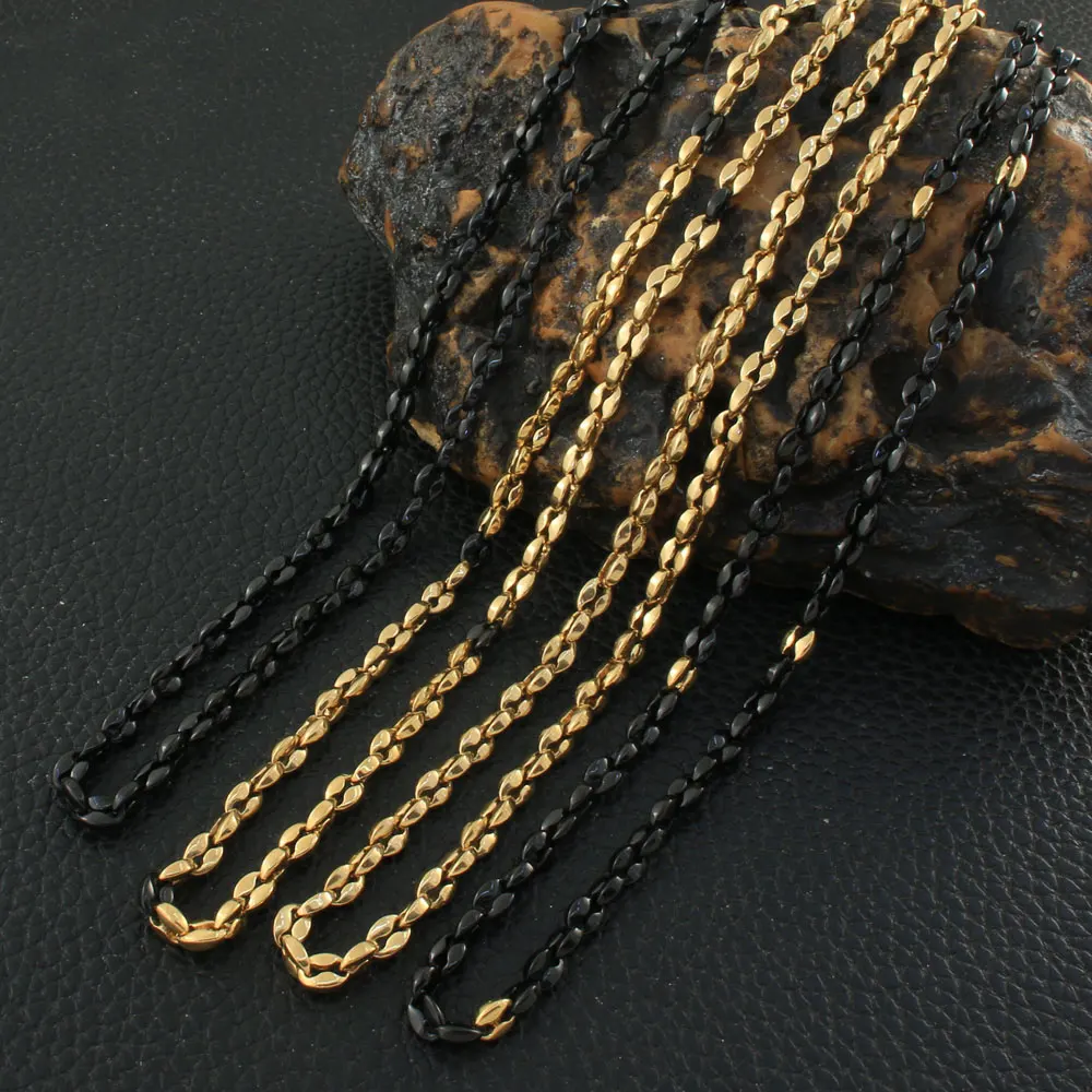 63cm Long Chain Choker Necklace Fashion Stainless Steel Jewelry For Gift Joyas De Acero Inoxidable Para Mujer NBJZAUBJ